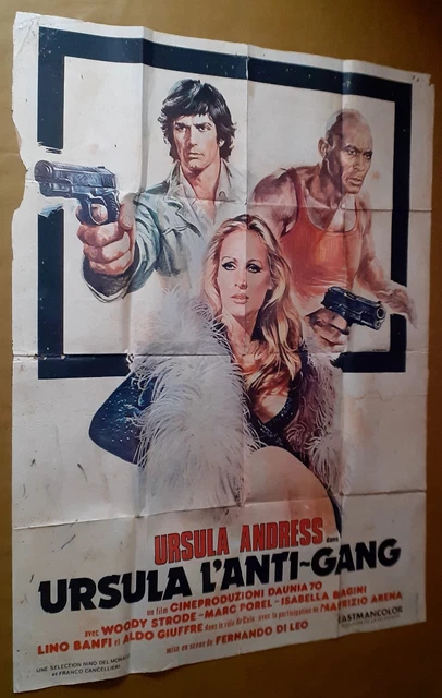 Ursula L'antigang.sexy Ursula Andress.woody Strode.marc Porel.120X160