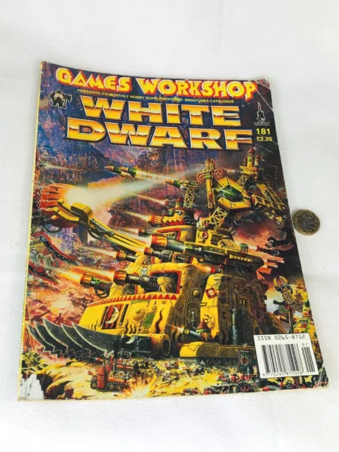 WHITE DWARF ISSUE 181 Magazine Games Workshop Warhammer 40K LOTR