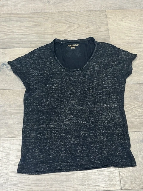 Haut Tunique Zadig & Voltaire Modèle Tennessee Rayé Occasion Taille S - Très Bon état, Pièce Rare