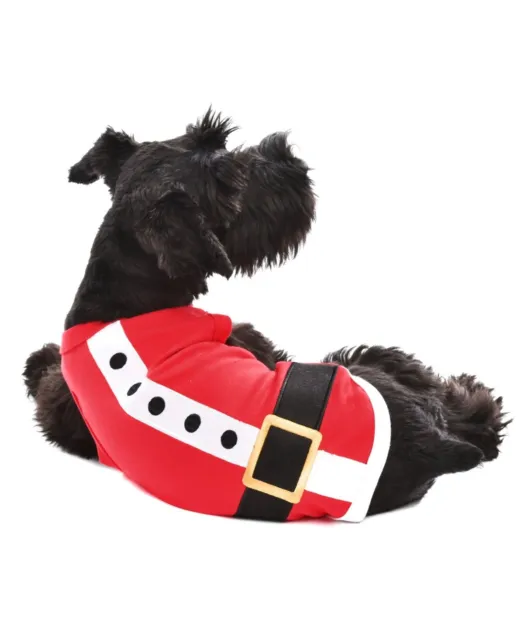 MSRP $16 Parisian Pet Santa Claus Dog T-Shirt Red Size SMALL
