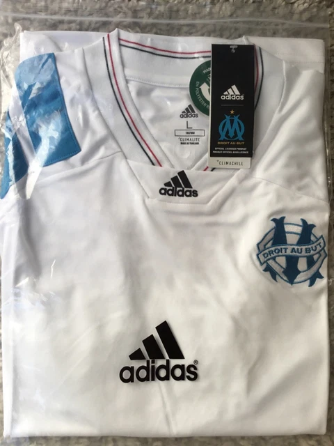 Maillot OM 1993 Domicile - Adidas Blanc, Taille XL - Neuf Avec étiquettes