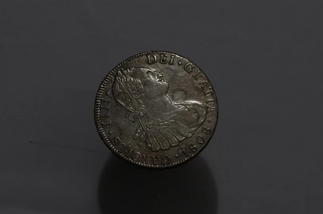 🧭 🇧🇴 Bolivia 8 Reales 1808 Pj Rare Sharp Details B58 #Z8025