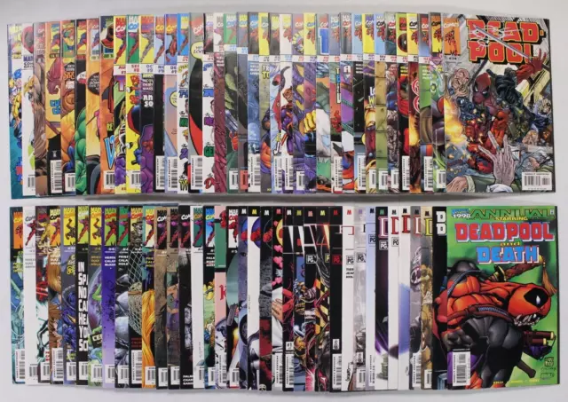 Deadpool #1-69 Complete Set + Annuals & Extras VF Marvel 1997 KEYS #1 #42 SIGNED