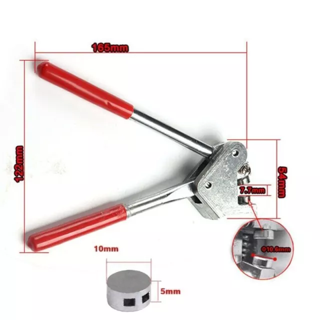 Plombenzange Set Bleiplombenzange Stahl für Blei Durchmesser Dichtung Meter DE 2