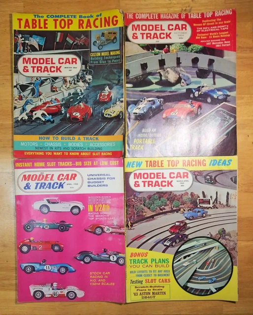 8 ISSUE LOT Model Car & Track Magazine Vintage Slot Car Hobby