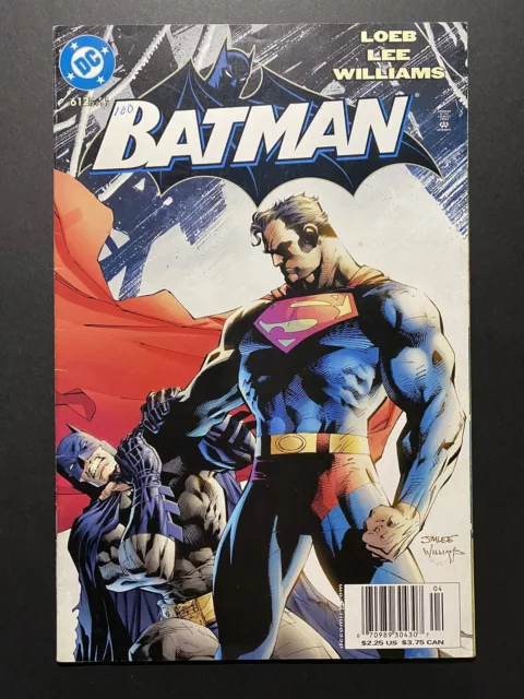 BATMAN 612 - NEWSSTAND 🔥 rare! - Jim Lee cover - Hush storyline - DC 2003