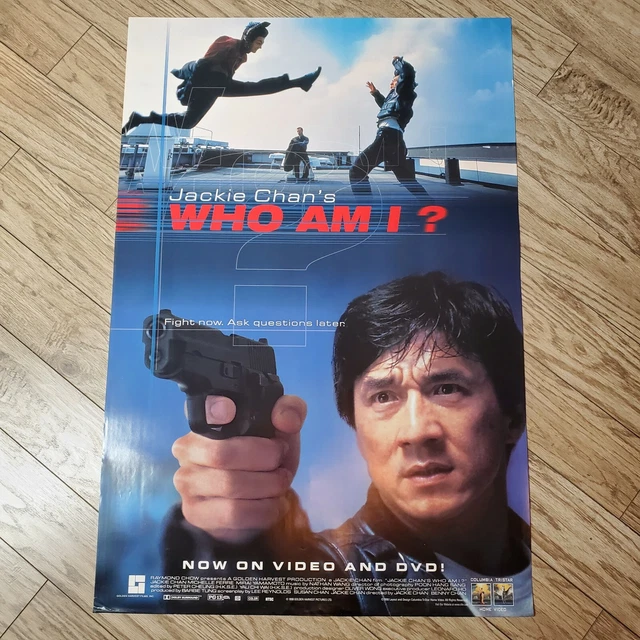 VINTAGE JACKIE CHAN'S Who Am I? Movie Poster, 1998 Promotional Print, 40 VINTAGE JACKIE CHAN'S Who Am I? Movie Poster, 1998 Promotional Print, 40