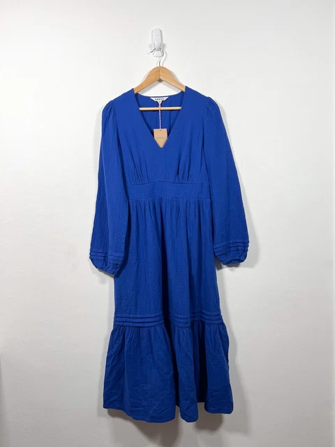BODEN EVE DOUBLE CLOTH MIDI DRESS Blue D0910 Size UK 12R RRP 90 Brand New  A15 35.99 - PicClick UK
