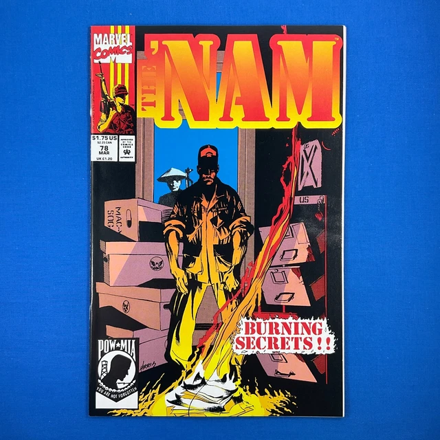 NAM #78 "Burning Secrets!" Marvel Comics 1993 Vietnam War Comic Book