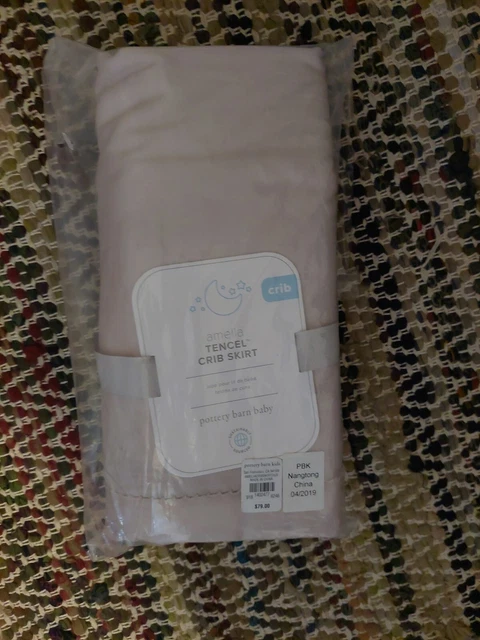 Pottery barn baby amelia tensel crib skirt new MSRP $79