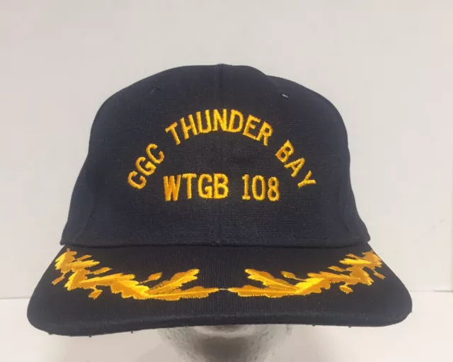 NEW CGC Thunder Bay WTGB 108 Navy Blue US Coast Guard Snapback Hat Cap Military