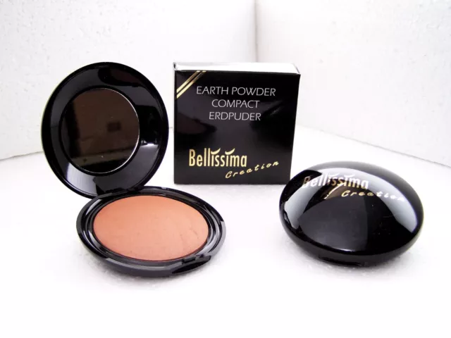 Bellissima Earth Powder Compact  Nr 3 dunkel, glänzend   NEU ohne Parabene !