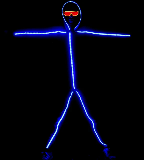 LE COSTUME LED STICKMAN la meilleure tenue de festival sur le marché