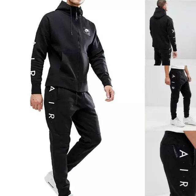 Nike Air Mens Fleece Tracksuit Full Set Hoodie Hoody Joggers Track