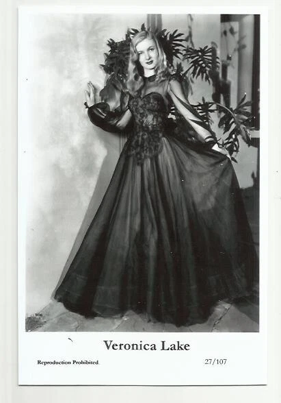 (B1) Veronica Lake Swiftsure Photo Postcard (27/107) Filmstar Pin Up Glamor