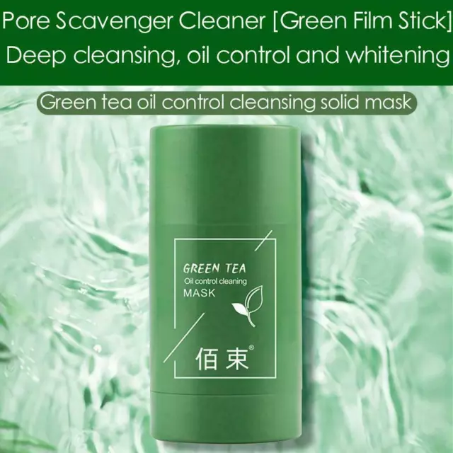Máscara purificadora de té verde arcilla palo control de aceite sin poros profundo anti-acné 40 g R7C2