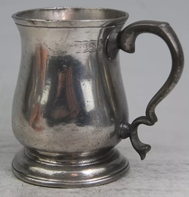 Fine Antique Pewter  ½ Pint Tankard Mug Measure By Gerardin – Waterloo Tavern