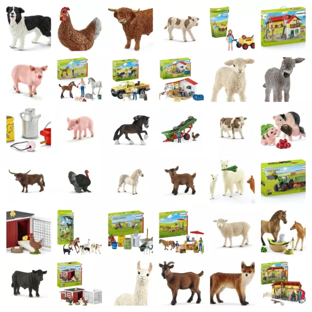 Schleich Farm World | Fütterung der Waldtiere 42658 | ab 3 Jahre | 39 Teile | Spielset mit Rothirschkuh, Kalb, Igel, Eichhörnchen & Zubehör | realistische schleich Waldtiere