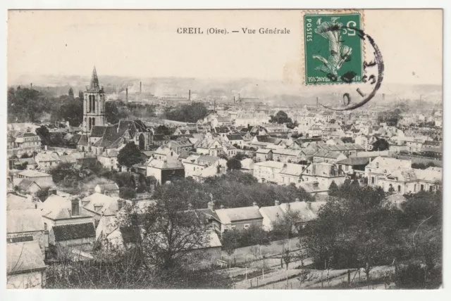 CREIL - Oise - CPA 60 - vue Generale -