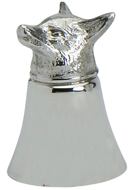 Zinn Single Bar Spirit Maß Jigger Fuchs Kopf 2oz Maß