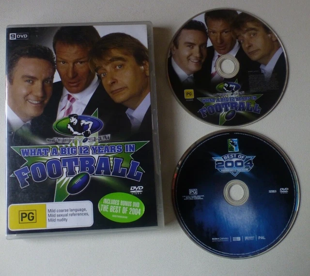 THE FOOTY SHOW - A BIG 12 YEARS IN FOOTBALL + BEST OF 2004 dvd set REGION 4 afl
