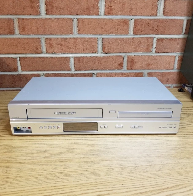 PHILIPS DVP3345V/17 DVD/VCR Combo Player Tested Silver No Remote VHS