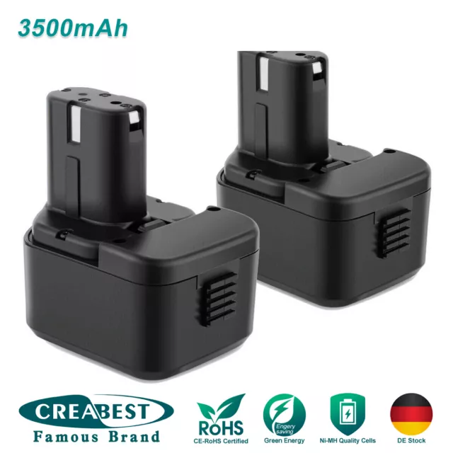 2x Für Hitachi 12V Akku EB1212S EB1214S EB1214L EB1220 EB1230R 3500mAh Ni-MH