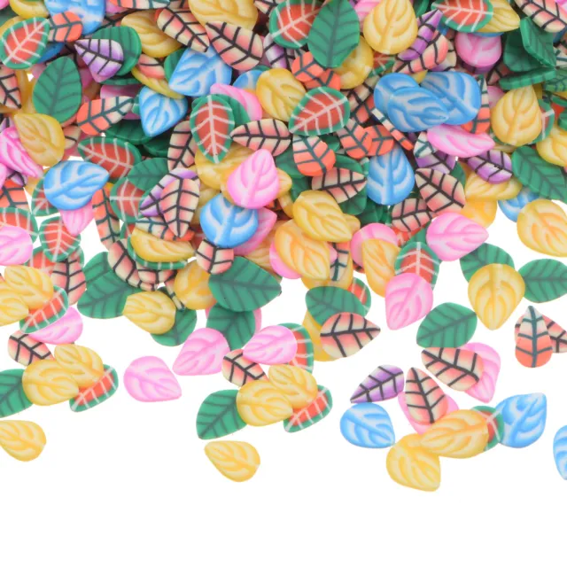 100g Leaf Slices Polymer Slices, 5mm Clay Slices, Colorful