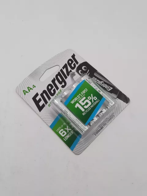 ENERGIZER AA4 RECHARGE EXTREME AA BATTERIES 2300mAh (4 PACK) SEALED IN PACK 3