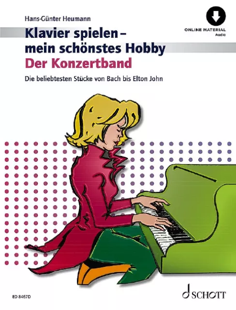 Konzertband - Klavierspielen mein schönstes Hobby - Heumann, PORTOFREI !