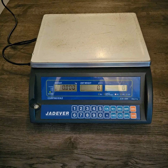 JADEVER JCE-30K Counting Scale - 30kg/66 lbs