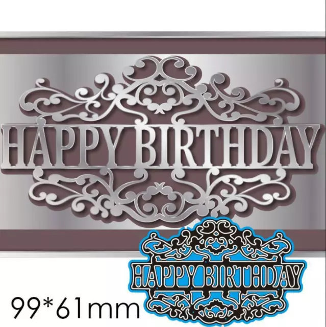 Happy Birthday Stanzformen Cutting Dies Scrapbooking stanzschablonen Stencil DIY