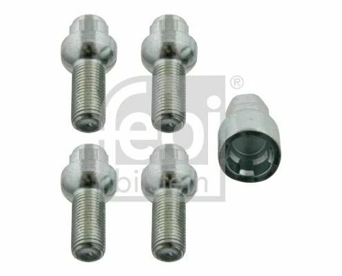 Febi Bilstein 27052 Wheel Bolt Kit – M12x1.25 Thread, 57mm Length, For Citroën, Fiat, Peugeot