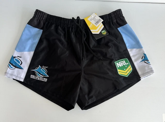 Cronulla Sharks Brand New Nrl Shorts Size Xl - Free Tracked Postage