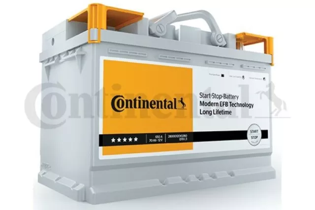 Continental Starterbatterie Start-Stop 12V 70Ah 760A EFB Autobatterie Universal