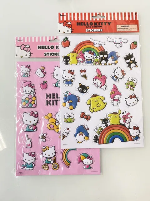 Hello Kitty Sanrio Sticker Book Lot of 3 Stickers missing