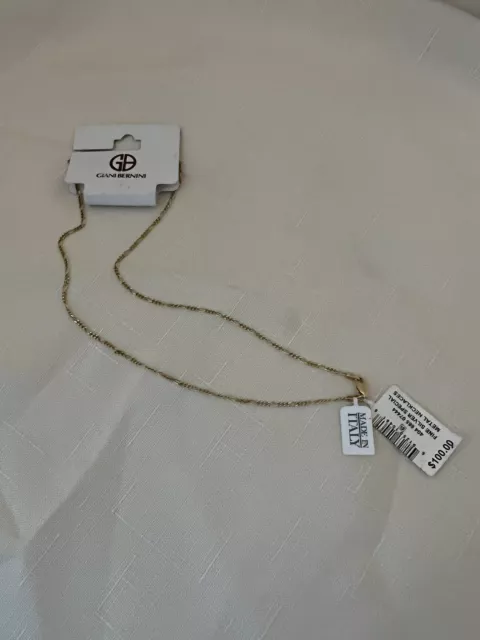 Giani Bernini  18” Chain Necklace in 18k Gold Over  Sterling Silver NWT Italy