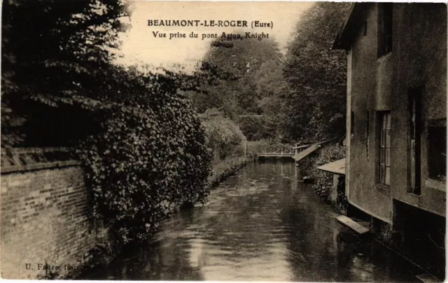 CPA BEAUMONT-le-ROGER - Vue prise du pont Aston Knight (163429)