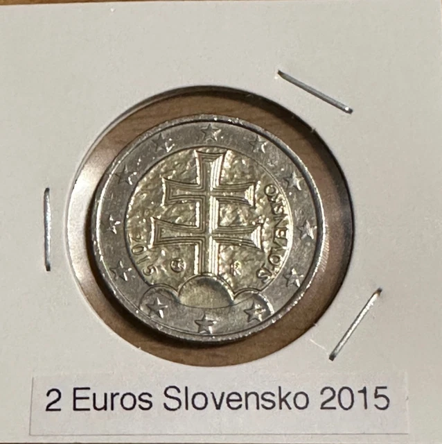 Pièce De 2 Euros Slovensko (Slovaquie) 2015 - État Beau (Schön), Pour Collection Ou Circulation
