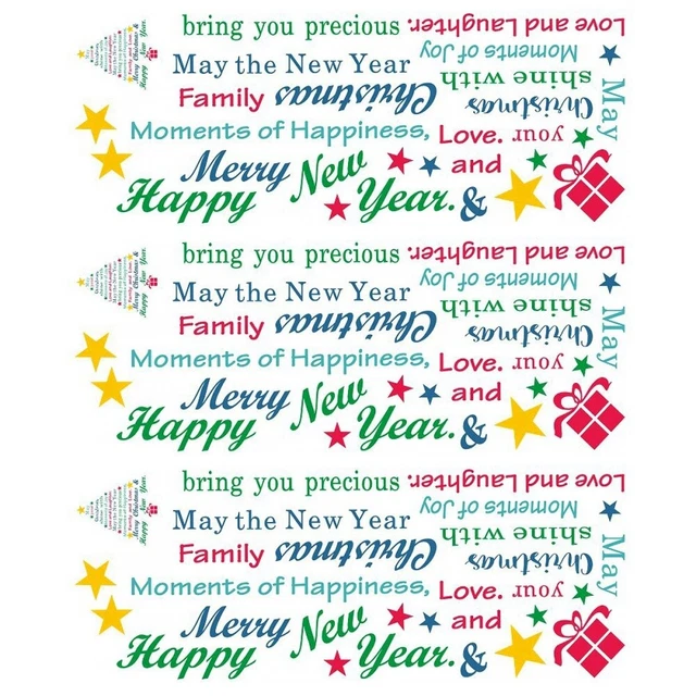 3 ensembles de De noël Cours Sticker Fournitures de Fête de noël