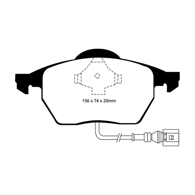 Set pastiglie freno anteriori EBC Brakes Bluestuff NDX si adatta a varie VAG con pinze ATE
