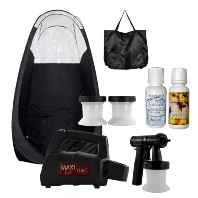 Maximist Lite Plus HVLP Sunless Spraytan kit w BlackTent and Tampa Bay Tan Spray