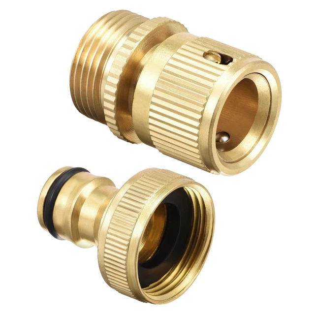 Gartenschlauch Schnellverbindungsbeschläge 3/4BSP Gewinde Messing Wasserschlauch Stecker 1Set