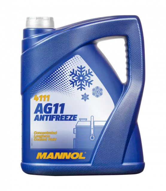 5L Mannol AG11 Antifreeze Coolant Blue Concentrated Solution Longlife VW TL774