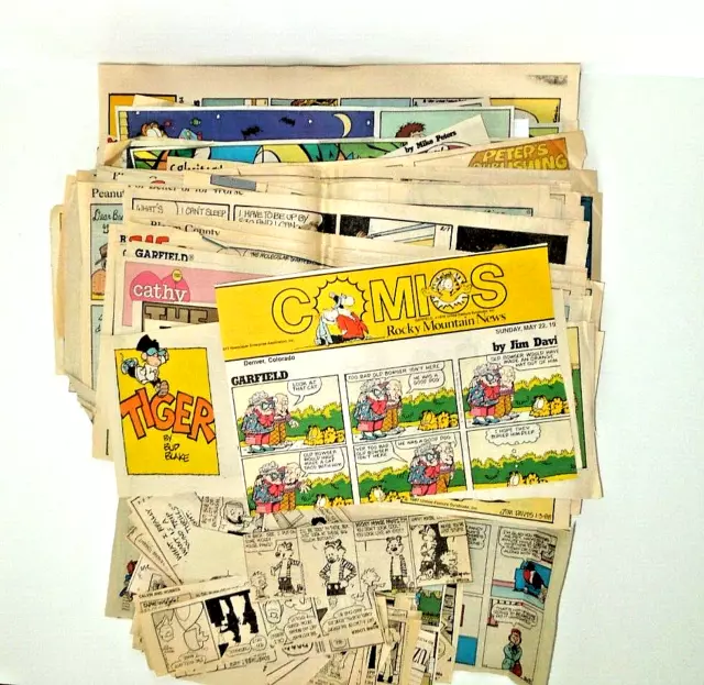 Original Comic Strips Clipped From Newspapers 1990's - early 2000's BIG BUNDLE