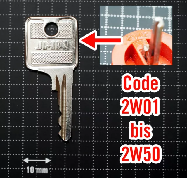 Schlüssel Ersatzschlüssel passend für Westfalia Anhängerkupplung AHK AHV