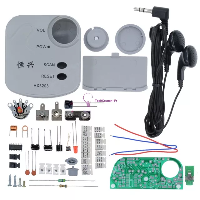 HX3208 FM Frequency Modulation Micro SMD Radio Kit 1.8V-3.5V DIY Kit