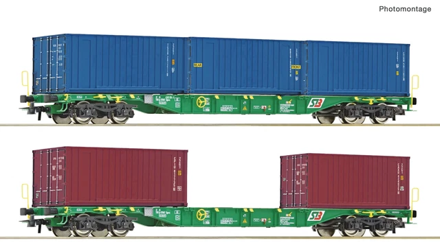 ROCO - OBB - WAGON TREMIE AVEC CHARGEMENT - Ech HO