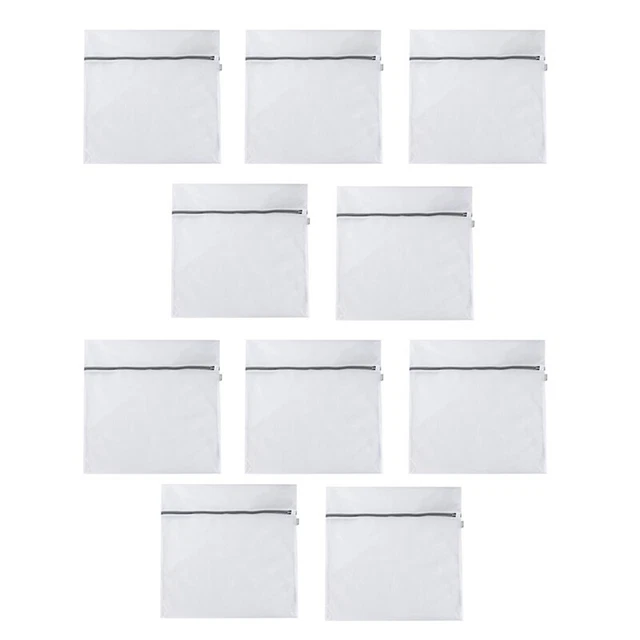 10 pz sacchetti per bucato durevoli in rete oversize per lavaggio sacchetti delicati per X5G5