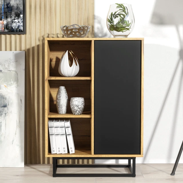 LOFT RETRO INDUSTRIAL Sideboard Vintage Oak TV Unit Cupboard TV